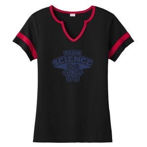 49 Team Science Atom Ladies Halftime Notch Neck Tee