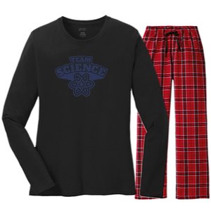 49 Team Science Atom Women's Long Sleeve Flannel Pajama Set 