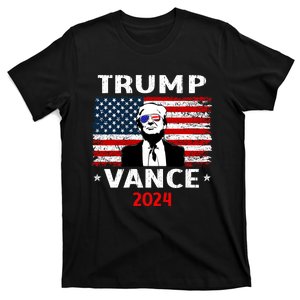 47 Trump Vance 2024 Vp Vice President Usa Flag T-Shirt