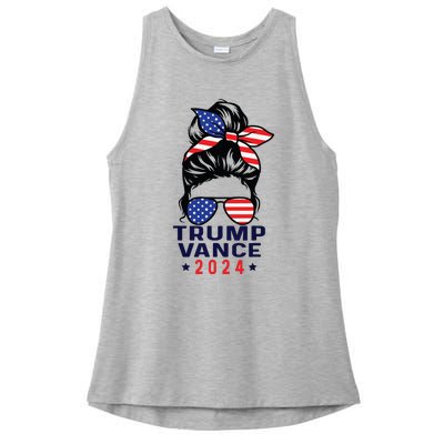 47 Trump Vance 2024 Vp America Election Women Girl Ladies PosiCharge Tri-Blend Wicking Tank