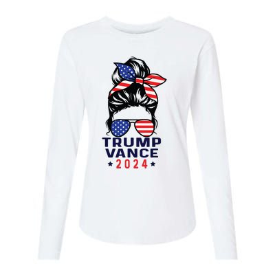 47 Trump Vance 2024 Vp America Election Women Girl Womens Cotton Relaxed Long Sleeve T-Shirt