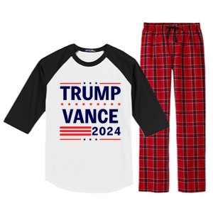 47 Trump Vance 2024 Vice President America Election Vote Raglan Sleeve Pajama Set