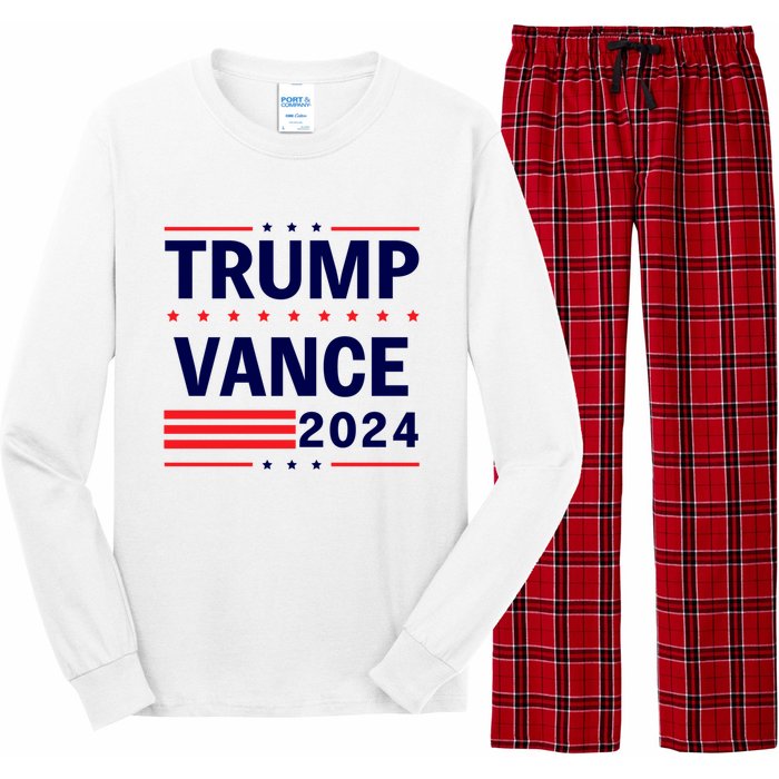 47 Trump Vance 2024 Vice President America Election Vote Long Sleeve Pajama Set