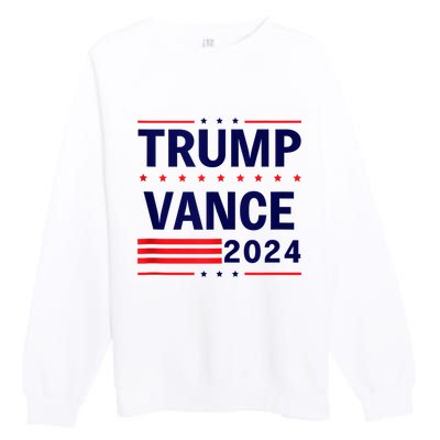 47 Trump Vance 2024 Vice President America Election Vote Premium Crewneck Sweatshirt