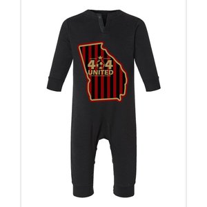 404 United Atlanta Soccer Original Georgia Map Infant Fleece One Piece