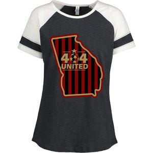 404 United Atlanta Soccer Original Georgia Map Enza Ladies Jersey Colorblock Tee