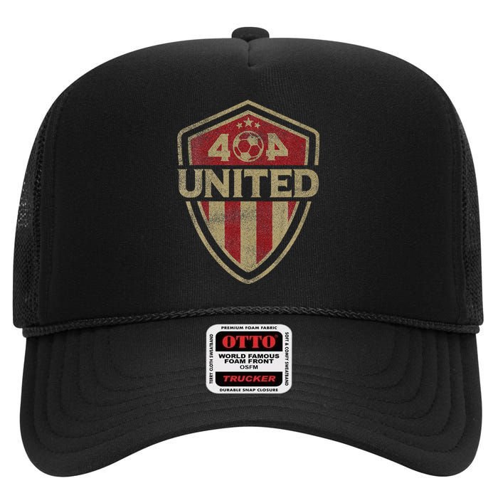 404 United Atlanta Soccer Original High Crown Mesh Back Trucker Hat