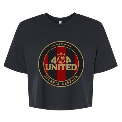 404 United Atlanta Soccer Fan Jersey Original Design Bella+Canvas Jersey Crop Tee