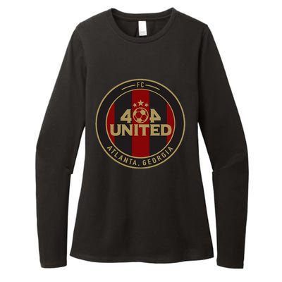 404 United Atlanta Soccer Fan Jersey Original Design Womens CVC Long Sleeve Shirt