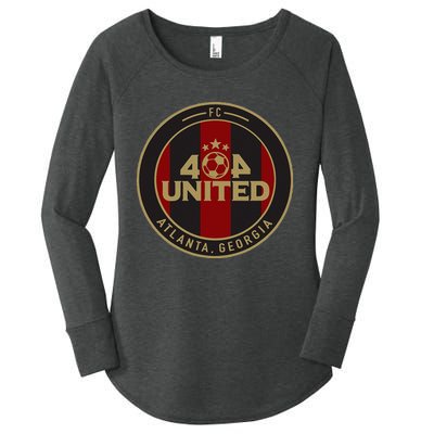 404 United Atlanta Soccer Fan Jersey Original Design Women's Perfect Tri Tunic Long Sleeve Shirt