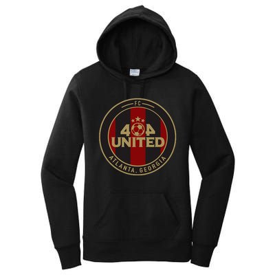 404 United Atlanta Soccer Fan Jersey Original Design Women's Pullover Hoodie