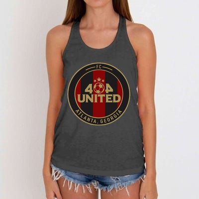 404 United Atlanta Soccer Fan Jersey Original Design Women's Knotted Racerback Tank