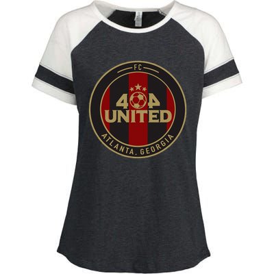 404 United Atlanta Soccer Fan Jersey Original Design Enza Ladies Jersey Colorblock Tee