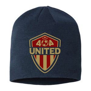 404 United Atlanta Soccer Original Design Badge Jersey Sustainable Beanie