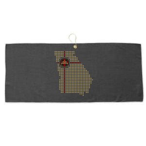 404 United Atlanta Soccer Fan Jersey Georgia Map Edition Large Microfiber Waffle Golf Towel