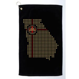 404 United Atlanta Soccer Fan Jersey Georgia Map Edition Platinum Collection Golf Towel