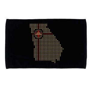 404 United Atlanta Soccer Fan Jersey Georgia Map Edition Microfiber Hand Towel