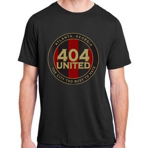 404 United Atlanta Soccer Fan City Too Busy To Hate Emblem Adult ChromaSoft Performance T-Shirt