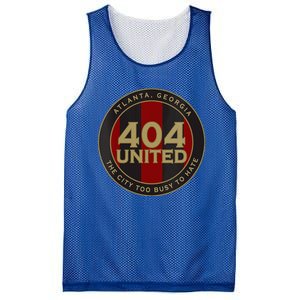 404 United Atlanta Soccer Fan City Too Busy To Hate Emblem Mesh Reversible Basketball Jersey Tank