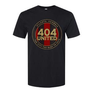 404 United Atlanta Soccer Fan City Too Busy To Hate Emblem Softstyle CVC T-Shirt