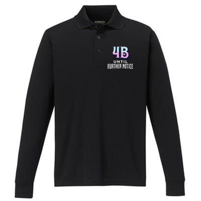 4b Until Further Notice Movement Strength Resilience Performance Long Sleeve Polo