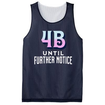 4b Until Further Notice Movement Strength Resilience Mesh Reversible Basketball Jersey Tank