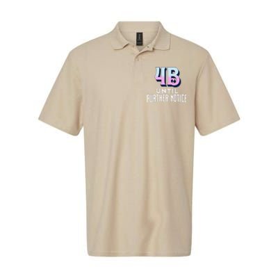 4b Until Further Notice Movement Strength Resilience Softstyle Adult Sport Polo