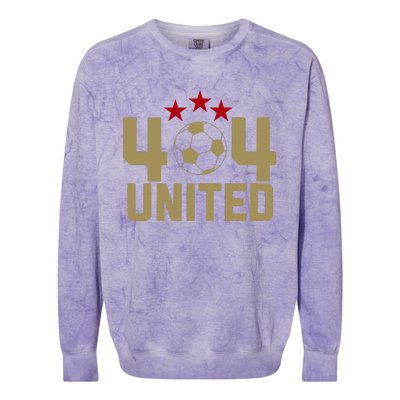 404 United Soccer Fan Jersey Original Design Colorblast Crewneck Sweatshirt