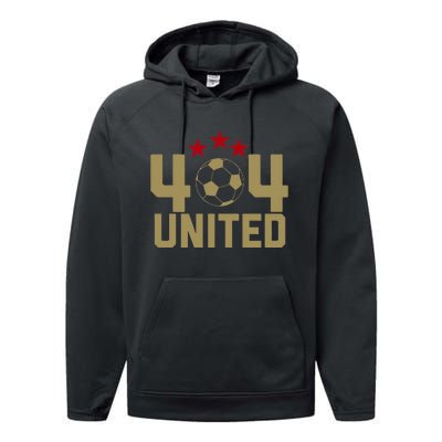 404 United Soccer Fan Jersey Original Design Performance Fleece Hoodie