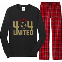 404 United Soccer Fan Jersey Original Design Long Sleeve Pajama Set