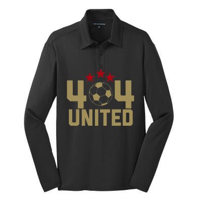 404 United Soccer Fan Jersey Original Design Silk Touch Performance Long Sleeve Polo