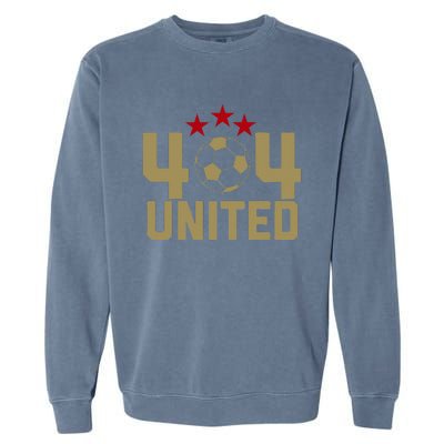 404 United Soccer Fan Jersey Original Design Garment-Dyed Sweatshirt