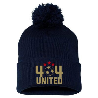 404 United Soccer Fan Jersey Original Design Pom Pom 12in Knit Beanie