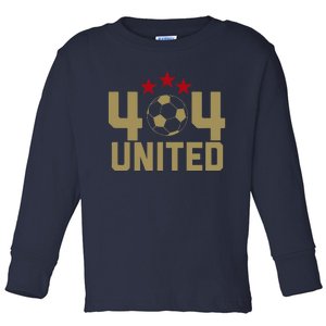 404 United Soccer Fan Jersey Original Design Toddler Long Sleeve Shirt