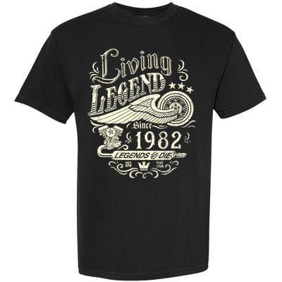 41st vintage Birthday 41 Living Legend Never Die 1982 Birthday Garment-Dyed Heavyweight T-Shirt