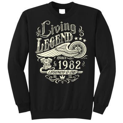 41st vintage Birthday 41 Living Legend Never Die 1982 Birthday Sweatshirt