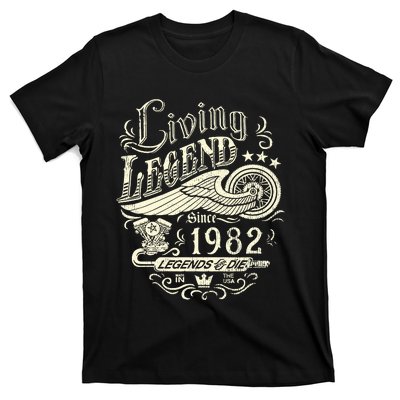 41st vintage Birthday 41 Living Legend Never Die 1982 Birthday T-Shirt