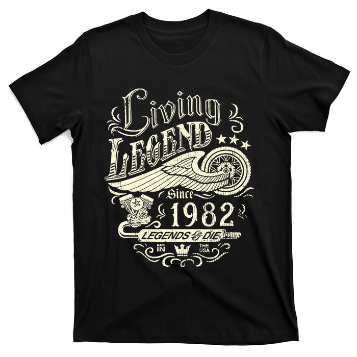 41st vintage Birthday 41 Living Legend Never Die 1982 Birthday T-Shirt