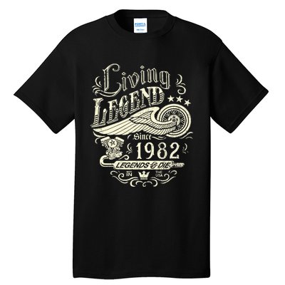 41st vintage Birthday 41 Living Legend Never Die 1982 Birthday Tall T-Shirt