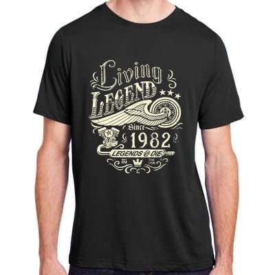 41st vintage Birthday 41 Living Legend Never Die 1982 Birthday Adult ChromaSoft Performance T-Shirt