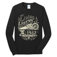 41st vintage Birthday 41 Living Legend Never Die 1982 Birthday Tall Long Sleeve T-Shirt