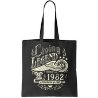 41st vintage Birthday 41 Living Legend Never Die 1982 Birthday Tote Bag