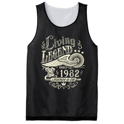 41st vintage Birthday 41 Living Legend Never Die 1982 Birthday Mesh Reversible Basketball Jersey Tank