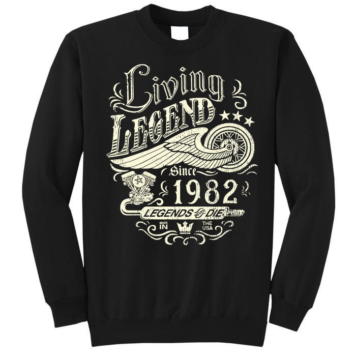 41st vintage Birthday 41 Living Legend Never Die 1982 Birthday Tall Sweatshirt