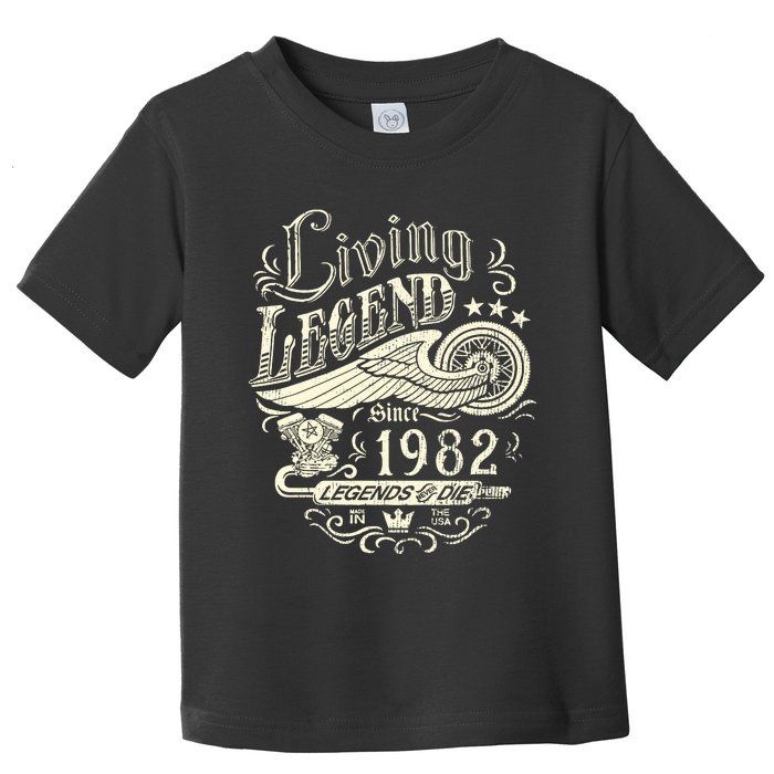 41st vintage Birthday 41 Living Legend Never Die 1982 Birthday Toddler T-Shirt