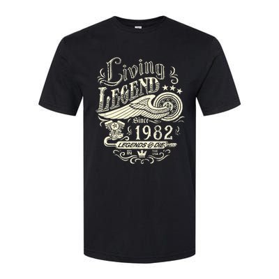 41st vintage Birthday 41 Living Legend Never Die 1982 Birthday Softstyle CVC T-Shirt