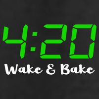 420 Wake And Bake Funny Marijuana Stoner Gift 7 Panel Mesh Trucker Snapback Hat