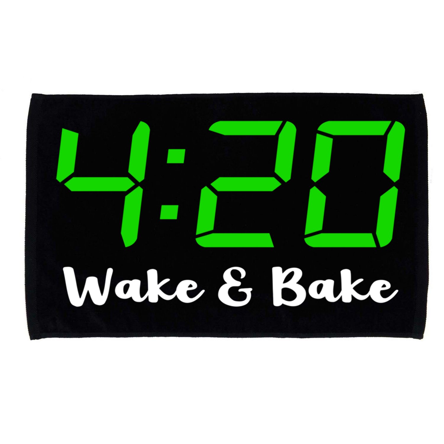420 Wake And Bake Funny Marijuana Stoner Gift Microfiber Hand Towel
