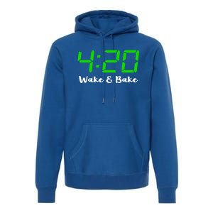 420 Wake And Bake Funny Marijuana Stoner Gift Premium Hoodie