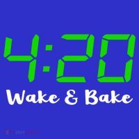 420 Wake And Bake Funny Marijuana Stoner Gift Baby Bodysuit